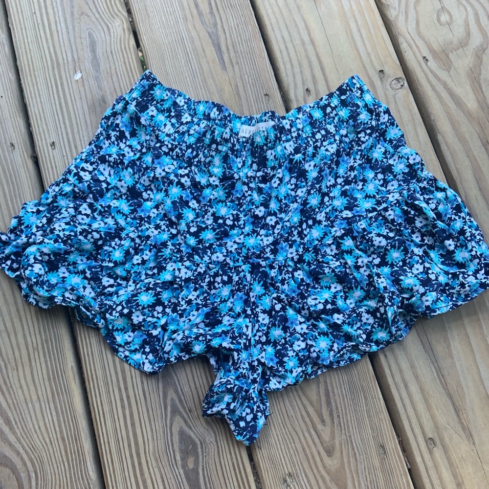 Floral Fabric Shorts